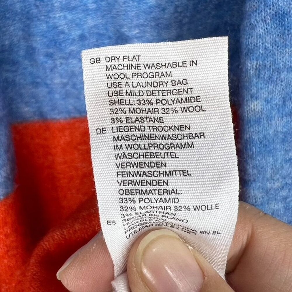 & Other Stories Colorful Color Block Striped Open… - image 4